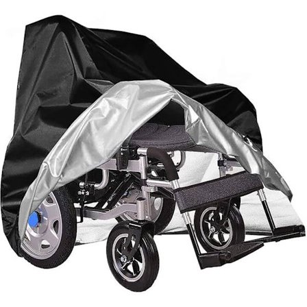 Vedenpitävä pyörätuolin suojus, kestävä, repeytymätön, Oxford-suojus ulkokäyttöön (115 x 75 x 130 cm)