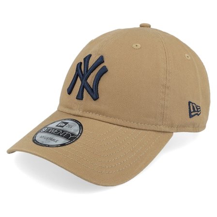 New Era - MLB Beige unconstructed Cappellino - New York Yankees MLB Core Classic 9TWENTY Khaki Dad Cap @ Hatstore