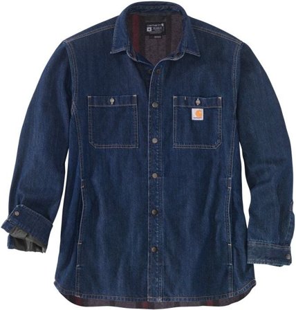 Carhartt Workwear Carhartt M's Denim Fleece Lined Snap Front Shirt Glacier