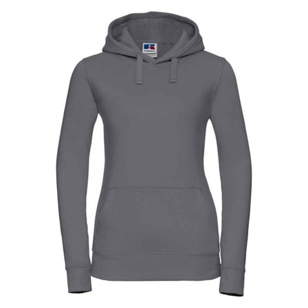 Russell Womens/Ladies Authentic Hoodie 14 UK Convoy Grey