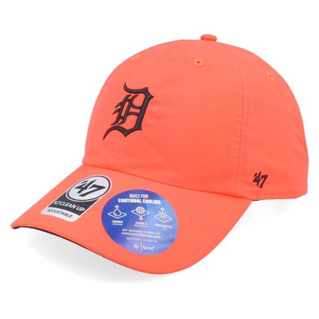 47 Brand - MLB Rood unconstructed Cap - Detroit Tigers MLB 47 Clean Up Neon Red Dad Cap @ Hatstore