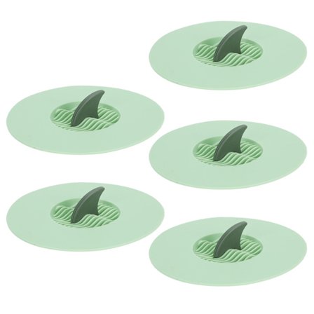 5-pakning kjøkkenvaskavløpsplugger silstopper for badekar baderomstilbehør grønn