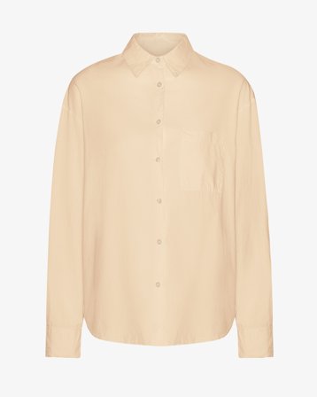 Organic Oversized Shirt - Soft Yellow S