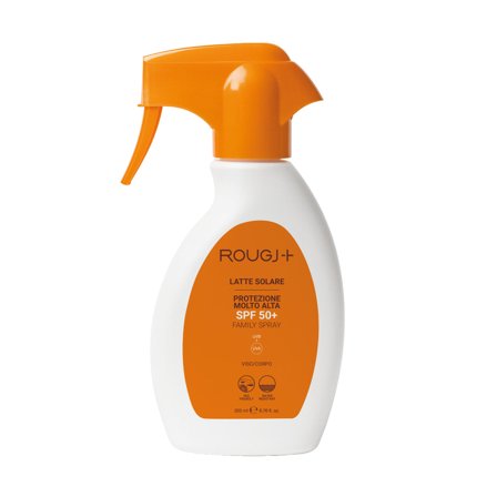 ROUGJ Latte Solare Spray Trigger SPF 50+ 200ml - Spray solare corpo alta prot.
