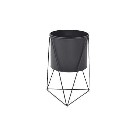 Plantepot for kaktus Bonsai - Dekorativ potte for skrivebord (Størrelse, farge: Svart - liten trekant