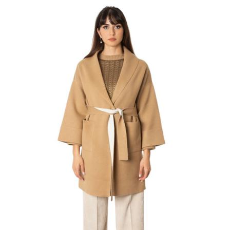 D.Exterior Single-Breasted Coats inbo, Dame Uldfrakker