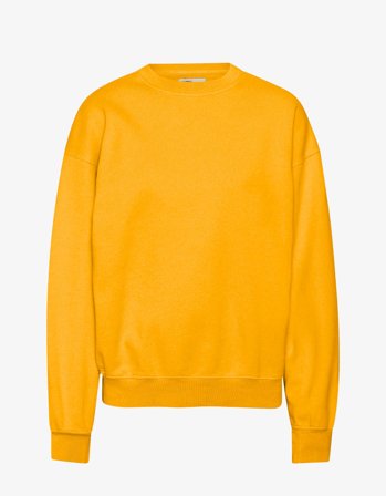 Organic Oversized Crew - Burned Yellow - XS