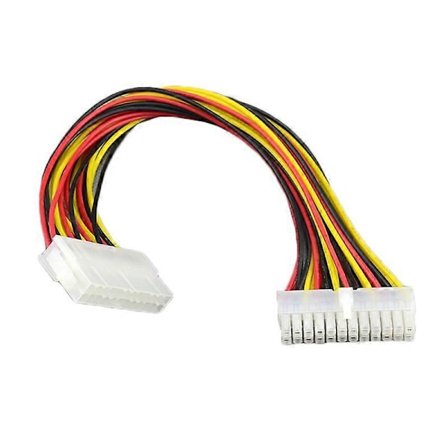 24-stifts hane till 24-stifts hona PC PSU Strömadapter ATX Förlängningskabelkontakt