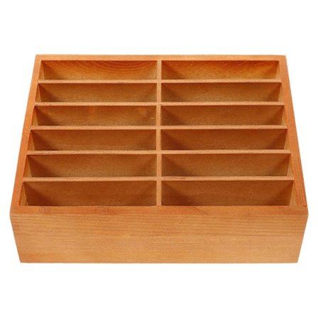 Mobilhållare Skrivbord Mobiltelefoner Förvaringslåda Skrivbord Mobiltelefonhållare Kortorganisatör (12 fack)