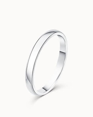 Alma Classic Wedding Ring 18K White Gold