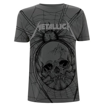 Metallica Unisex Adult Spider T-Shirt XXL Grå
