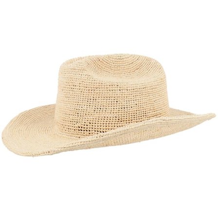 Brixton - Beige western Hatt - Odessa Straw Packable Cowboy Tan Western @ Hatstore