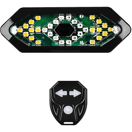 Sykkel baklys, sykkelindikatorer med blinklys, lampehorn og