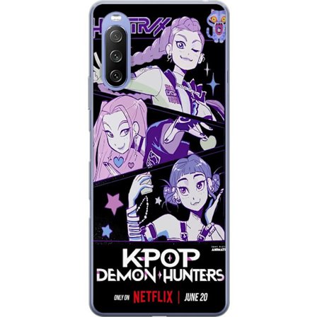 Kompatibel Mobilcover til Sony Xperia 10 III Kpop Demon Jægere Huntrix Plakat Mira Zoey Rumi Lilla Stjerne Glød