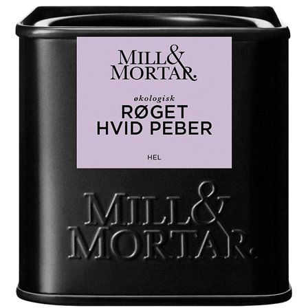 Mill & Mortar Røget Hvid Peber Ø 50 g, Helse & Madvarer, Krydderier, Peber