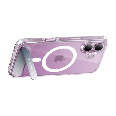 Torras Pstand Series-fodral för iPhone 16 (Transparent)