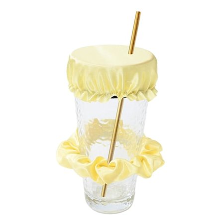 Drikkedæks-Scrunchie - Den Genanvendelige Drikkevare-Spikning Forebyggelses-Scrunchie Som Set I Shark Tank Til Kvinder