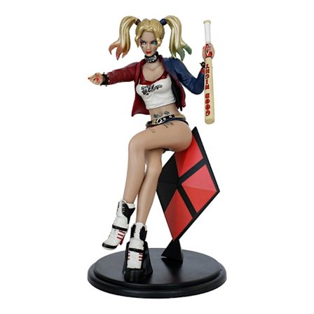 Harleys Quinns Anime Figur Legetøj Samlerobjekt Model Statue Legetøj PVC Figurer Skrivebords Ornamenter Fans Samlerobjekt Model