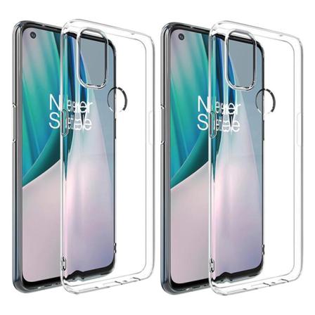 2-pack Oneplus Nord N100 5g Ultra-slim Genomskinligt Skal Transparent