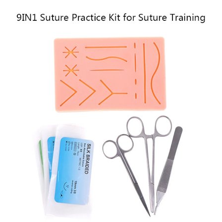 Kirurgisk sutur kit medicinskt läder Kirurgisk detalj oral sutur träningsmodul set Dental träningskit Undervisningsmodell för läkare