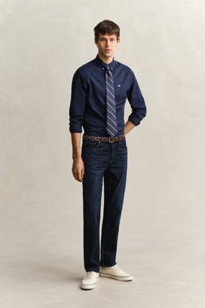 GANT Herren Regular Fit Jeans (31/30) Dunkelblau