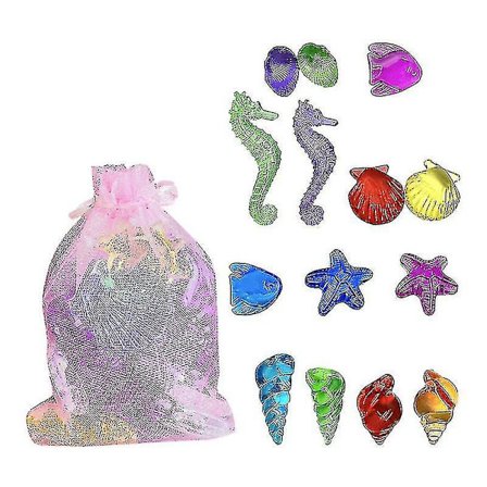 2 Påsar Plastjuveler Leksaker Färgglada Simuleringskristaller Barn Skatt Leksaker