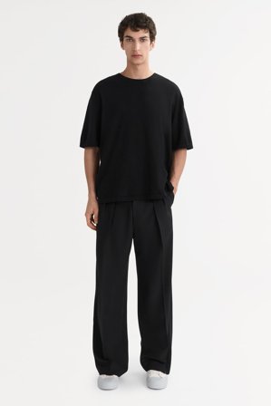 Soft Goat - Men's T-shirt - Kaschmirpullover für Herren - S - Black