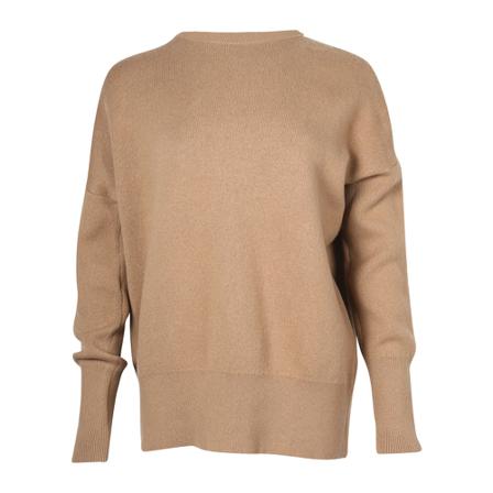 Theory, Crew Neck Sweater Bruin, Dames, Maat:S