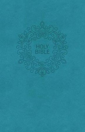 NKJV, Value Thinline Bible, Large Print, Turquoise Leathersoft, Red Letter, Comfort Print