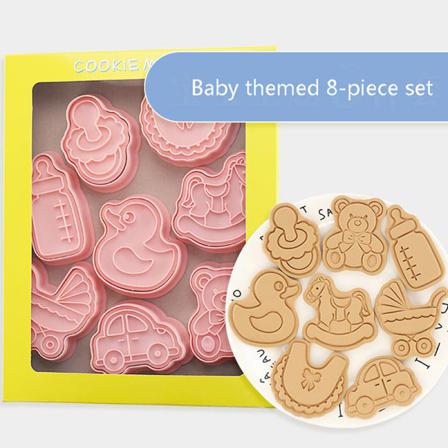8 St/ Set Diy Baby Cartoon Mould Cookie Ter