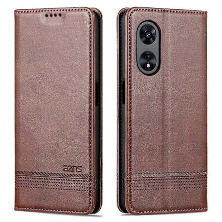 AZNS Oppo A58 5G/A58x 5G/A78 5G Naarmuuntumaton Nahkainen Puhelinkotelo Jalustalla Lompakko Magneettinen Käännettävä Suojakotelo