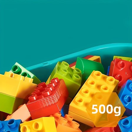 500G store partikler i poser til byggeklodser til kognitiv udvikling, DIY sjove samlesæt, legetøj der stimulerer kreativitet og fantasi [YJD]