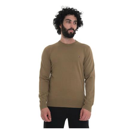 Tommy Hilfiger, Crewneck sweatshirt Groen, Heren, Maat:S,polyester