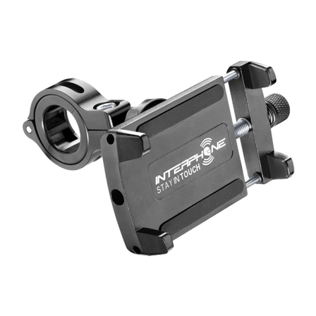Suport Telefon Interphone Moto Crab Evo Universal Aluminiu Negru