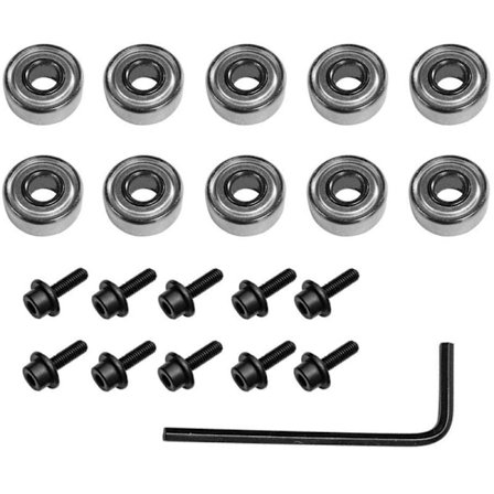 10 stk. Serie Overfræser Bit Topmonteret Kugleleje Guide til Overfræser Bit Leje Reparations Udskiftnings Tilbehørssæt{ee]