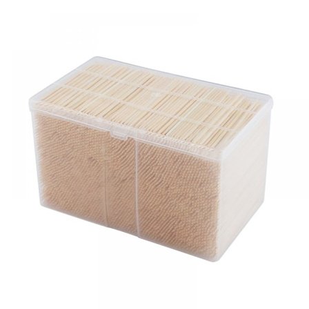 Tandstikker 3600 stk. Bambus Tandstikker Træ Rund Tandstikker Dobbeltsidet Tandstikker Robust Glat Finish Bambus Tandstikker Cocktailpinde til