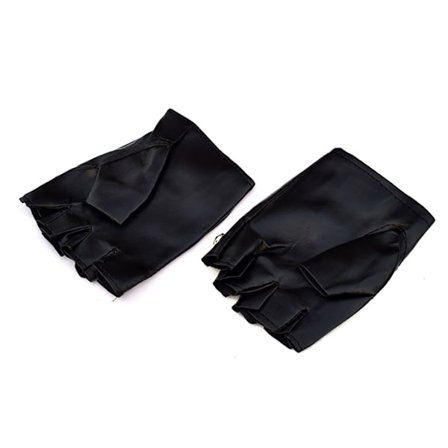 Herrhandskar Street Dance Dekoration Konstläder Ihåliga Vantar Halvfingrar Handskar