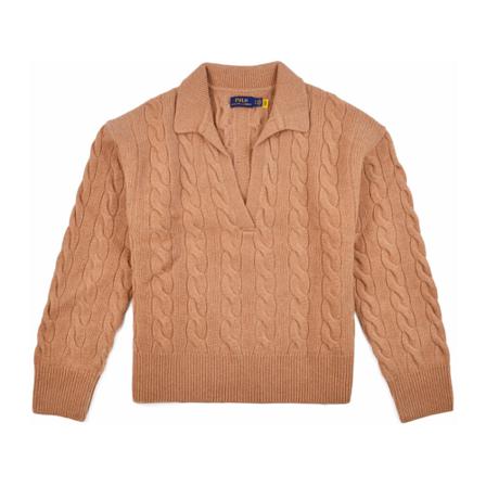Ralph Lauren, V-neck Knitwear Beige, Dames, Maat:M