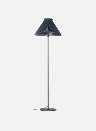 LK334H gulvlampe m/skjerm - denim blue