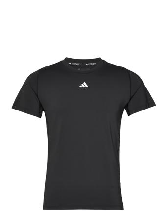Tf Tee T-shirts Short-sleeved Musta Adidas Performance