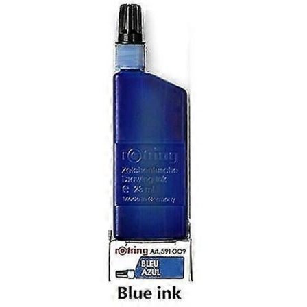 Rotring piirustusmuste 23 ml Isograph piirustuskynän muste musta/sininen/punainen/vihreä/valkoinen 1 kpl|taidetarvikkeet