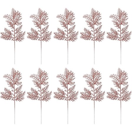 10 kpl Teko glitter joululehdet puun oksat koristeet