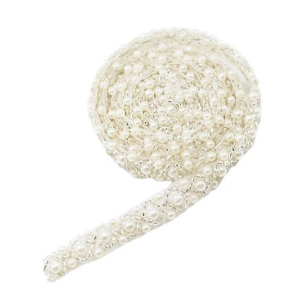 1 Yard Håndlavet Perlebesat Galloon Bånd Blonde Syning Dekorationer til DIY