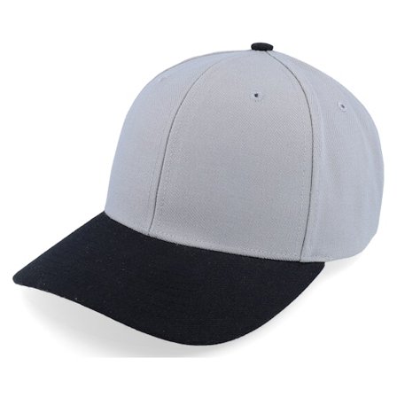 Richardson - Grå adjustable Kasket - 514 Combination Grey/Black Adjustable @ Hatstore