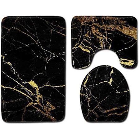 Badrumsmatta Badmatteset Marmor Toalettlockskydd Locköverdrag