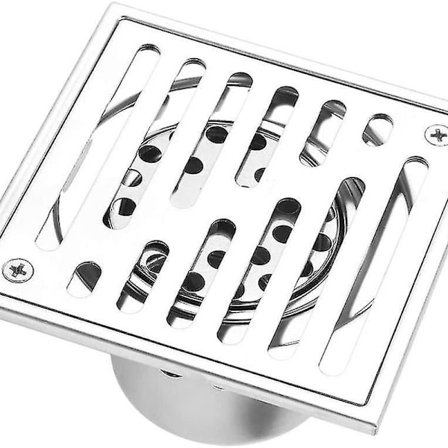 Golvavlopp i rostfritt stål