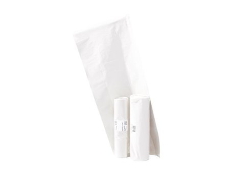 POLYNOVA PolyPRIMA soppåsar, 100 % återvinningsbara, LDPE, 60 l, 900 x 550 mm, vit - Lyreco - Städ och hygien - Påsar och säckar - Papperskorgspåsar