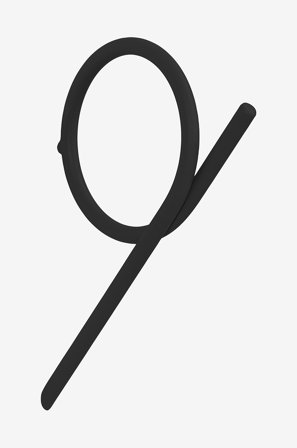 Spinder Design - Kappkrok Tuba L - Svart - Krokar - Från Homeroom