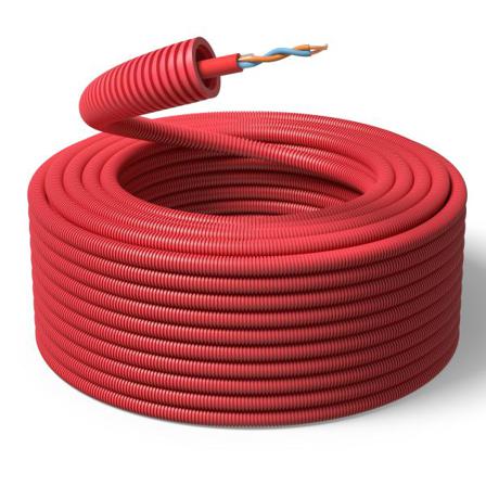 PM FLEX ELQYB Kabel forhåndslagt 16 mm x 100 m, 2 x 1 mm², Stikkontakter & kabler