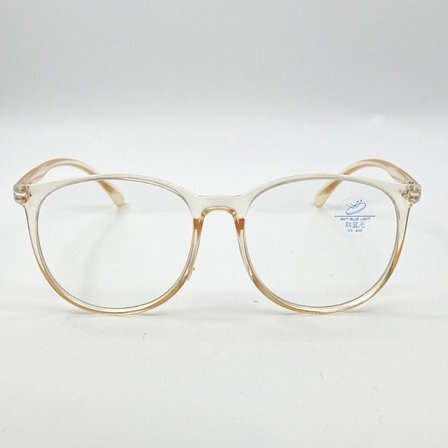 Transparent Computer Briller Stel Kvinder Mænd Anti Blåt Lys Runde Briller Blokerende Briller Optisk Brille